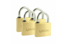 Timco Veto Brass Padlock Pack Keyed Alike - 40mm (4pcs)