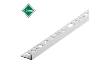 10mm L Shape White PVC Tile Trim - 2.4m