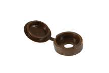 Timco Hinged Screw Caps Small Brown - To fit 3.0 to 4.5 Screw