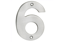 Eurospec Satin S.Steel Door Number - 6/9