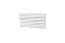 Timco Louvre Grill Vent White - 242 x  89mm