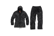 Scruffs Waterproof Rainsuit Black - Large
