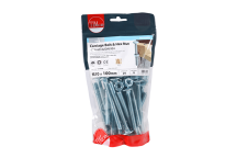 Timco Carriage Bolts & Hex Nut - M10 x 100mm (24pcs)