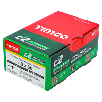 Timco C2 Multi-Purpose Premium Screws - 5.0 x 50mm (200pcs)