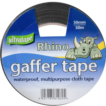 Rhino Gaffer Tape 50mm x 50m - Black