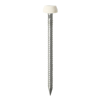 Timco Polymer Headed Pins A4 Stainless Steel White - 30mm (250pcs)